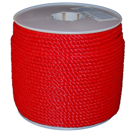 T.W. Evans Cordage Co. 5/16. X 600 ft. TWISTED RED POLYPRO ROPE 83-020